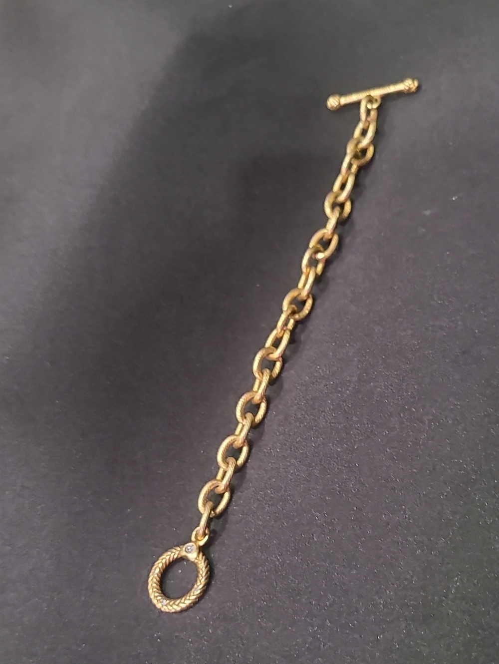 Jay Strongwater Rhodes Charm Base Bracelet, 18k Goldplated W Swarovski Accents